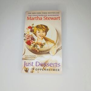 Martha Stewart Just Desserts Book (Unauthorized Biography) Good Condition